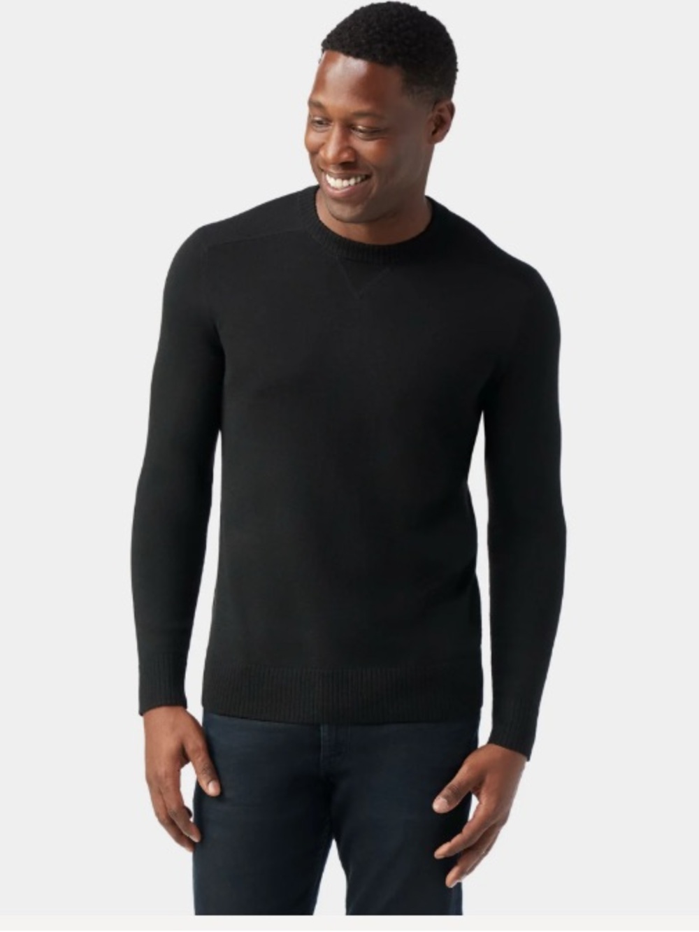 Men’s Black Smartwool Crewneck Sweater